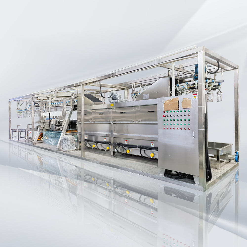 Containerized chicken slaughtering line
