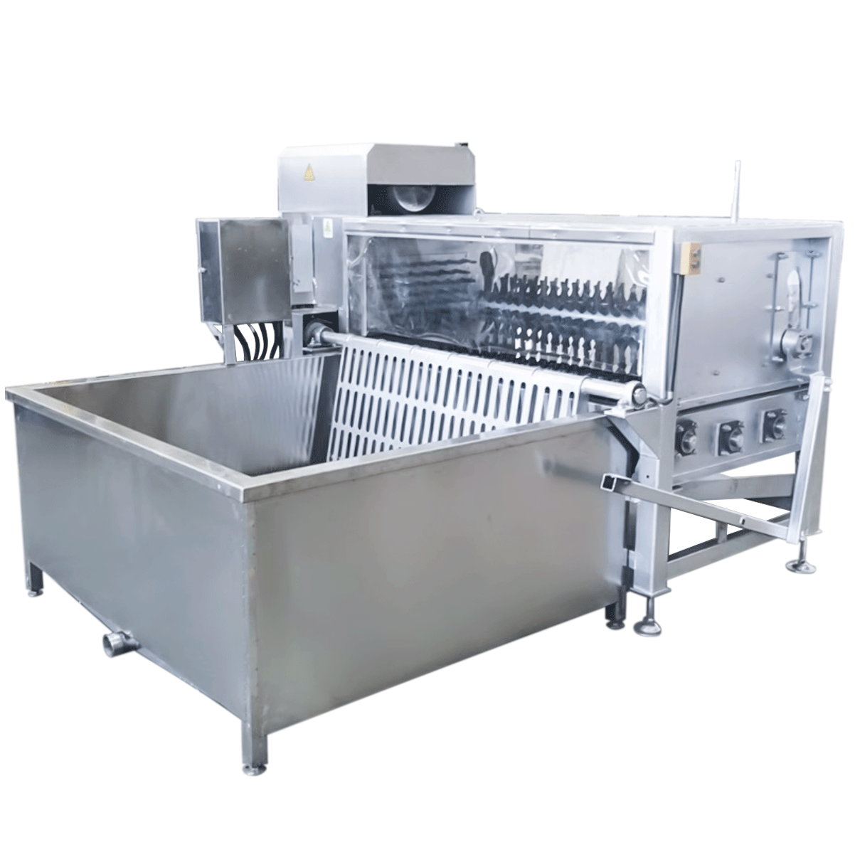 Pig Scalding Tank with Hair Remover Machine（Integrated Pig Scalding & Dehairing Equipment）