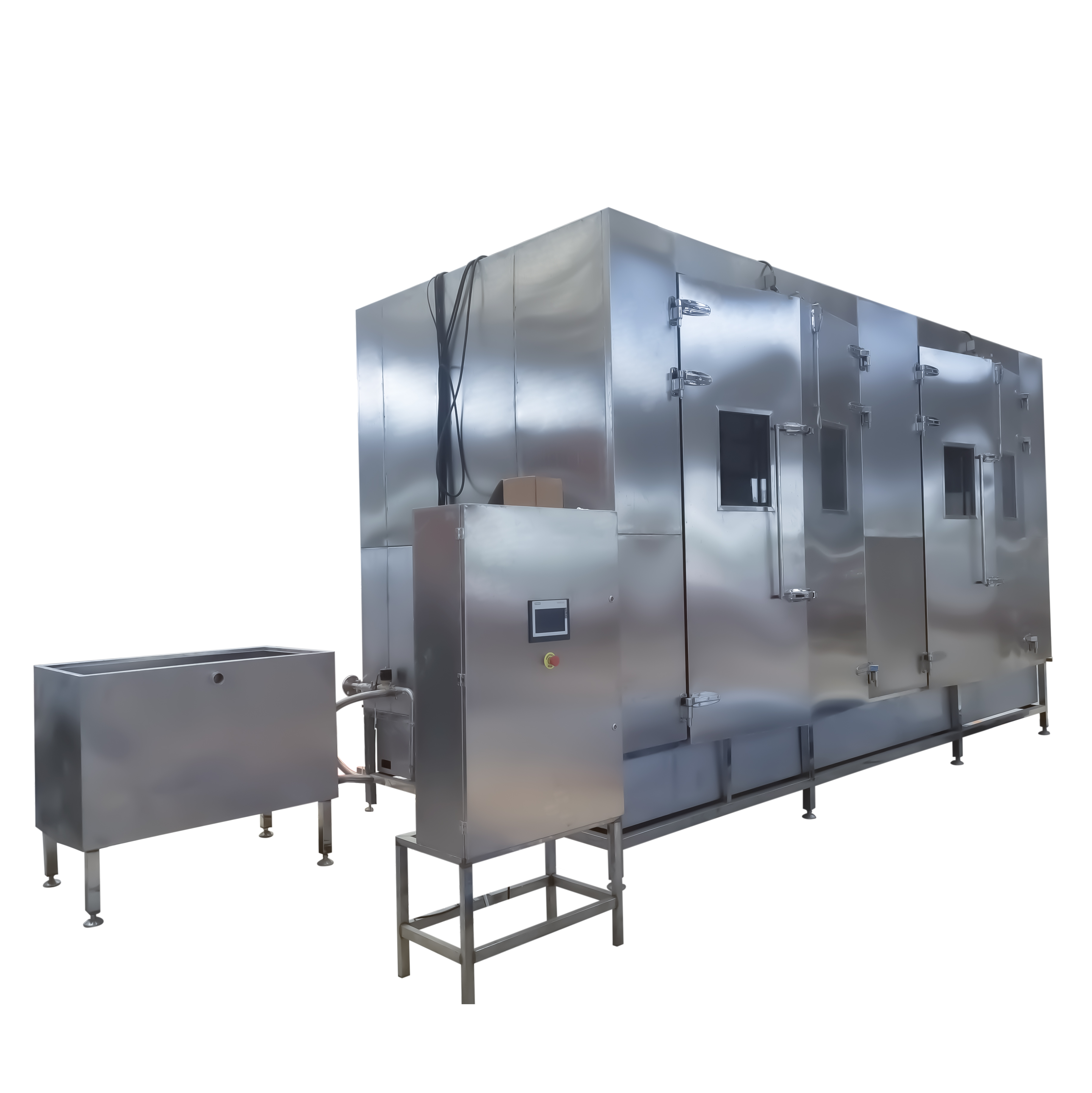 Food Factory Smoked Trolley Cart Washing Machine - High - Efficiency Cleaning And Disinfection Equipment 