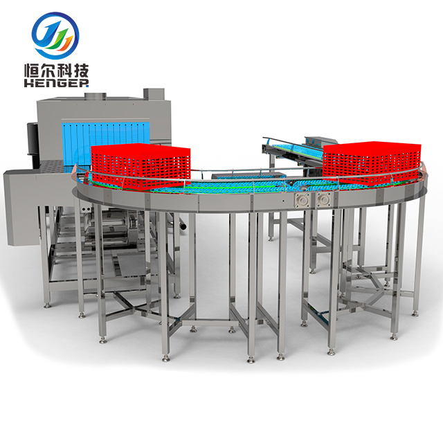 Tunnel-Type Box Washing Machine with Conveyor Line | Automatic Crate Washer Manufacturer