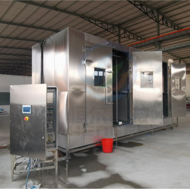 Industrial Cleaning Equipment Food Stainless Steel Cart Trolley Washer Smoking Frame Washing Machine 