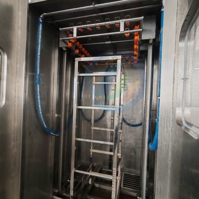 Industrial Cleaning Equipment Food Stainless Steel Cart Trolley Washer Smoking Frame Washing Machine 