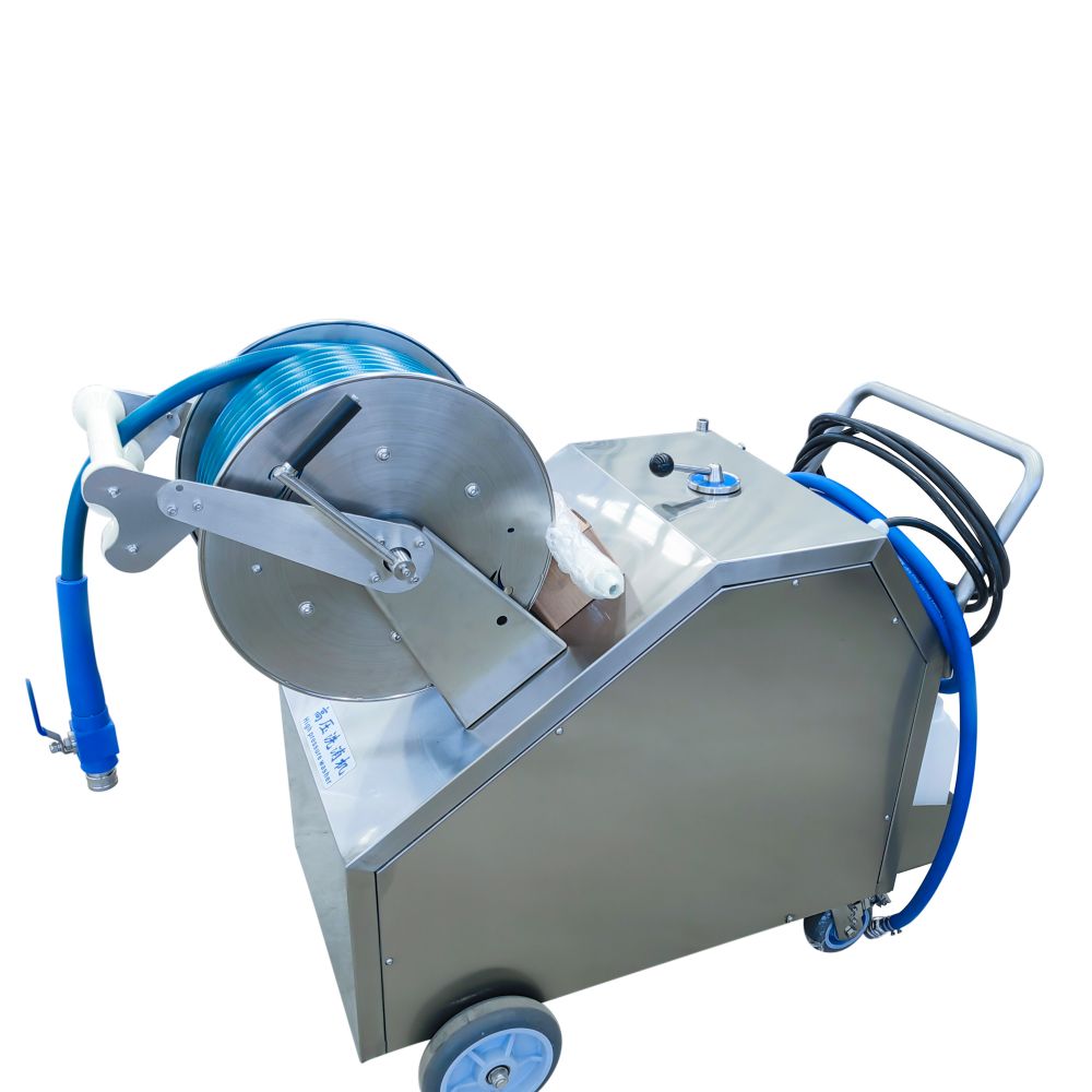 Professional Mobile Foam Cleaning & Sanitizing Machine | 304 Stainless Steel Frame | 3-in-1 High Pressure, Foam & Disinfection