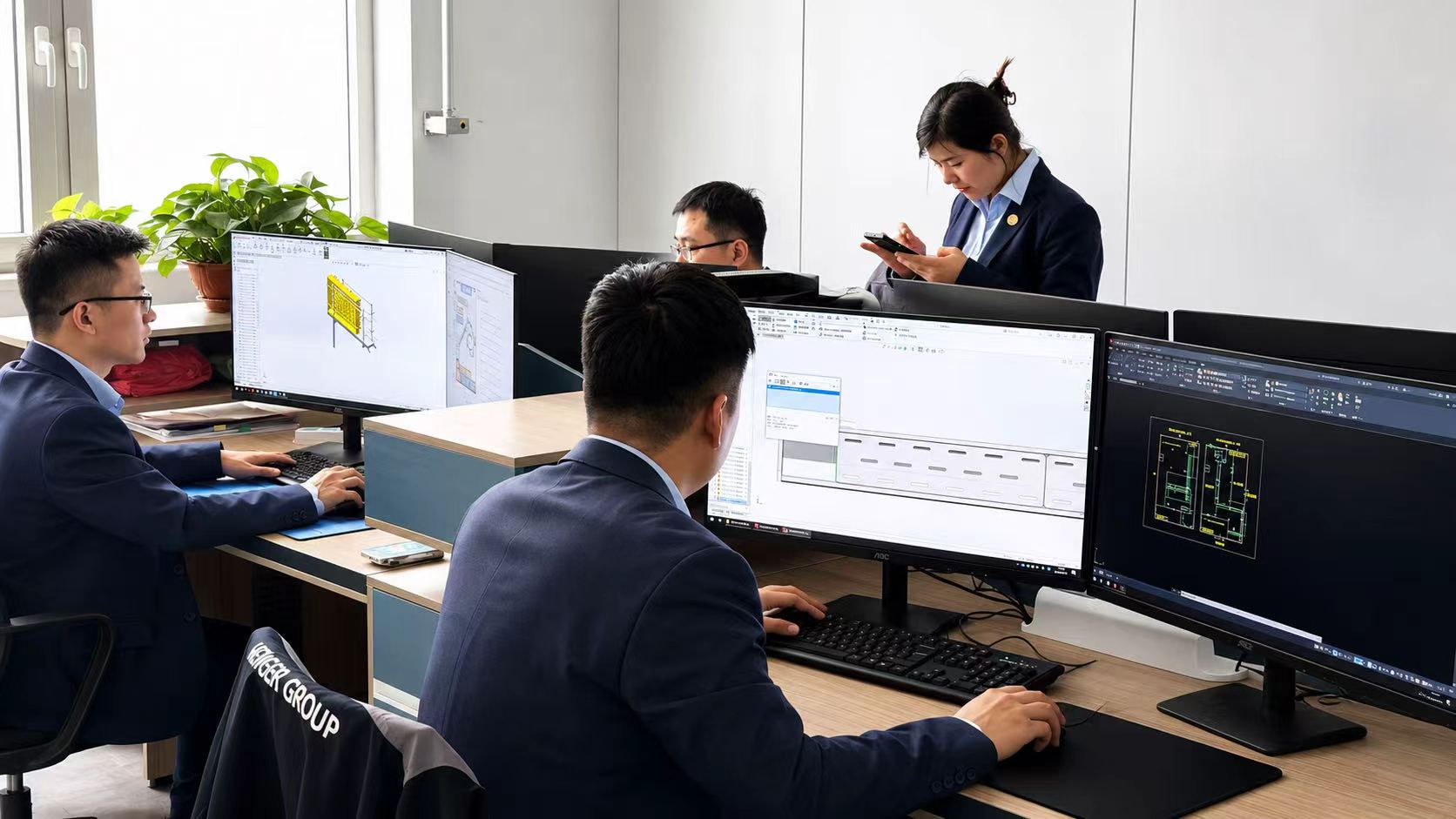 Food-Grade Meat Deboning & Cutting Conveyor Overall View